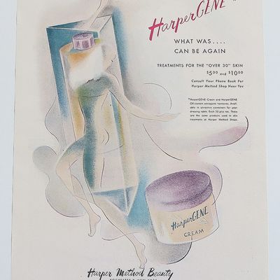 1946 Harper Gene Cream With Woman's Body