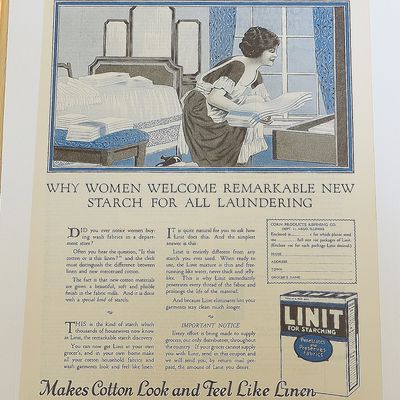 1924 Linit With Woman Doing Laundry