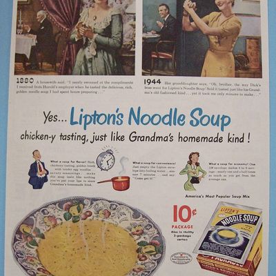 Vintage Ad: 1944 Lipton's Noodle Soup