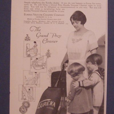 Vintage Ad: 1923 Eureka Vacuum Cleaner
