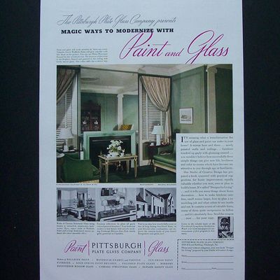 1936 Pittsburgh Plate Glass Company w/Paint & Glass