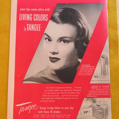 1956 Tangee Lipstick with Lovely Woman Smiling