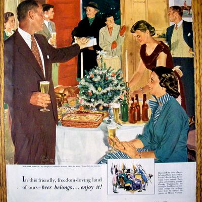 1952 Holiday Buffet By Douglas Crockwell