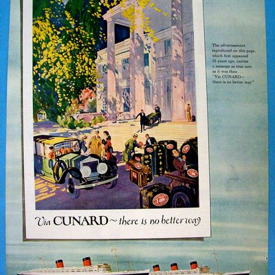 Vintage Ad: 1957 Cunard