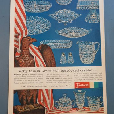 1961 Fostoria China with America's Best Loved Crystal