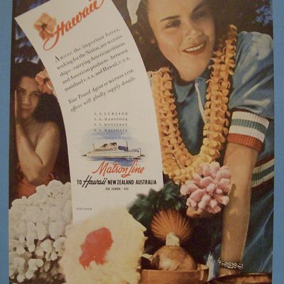 Vintage Ad: 1942 Matson Line To Hawaii