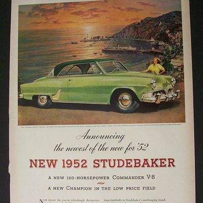 1952 Dual Ad:  Studebaker  &  Lifesavers