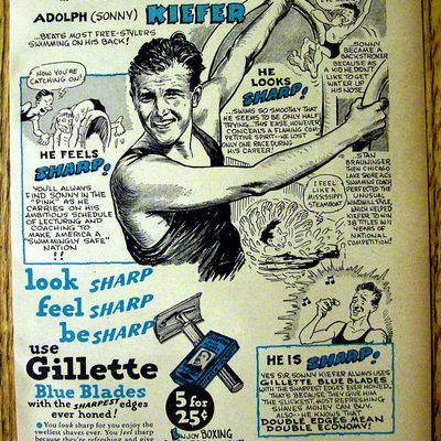1947 Gillette Blades with Adolph Sonny Kiefer