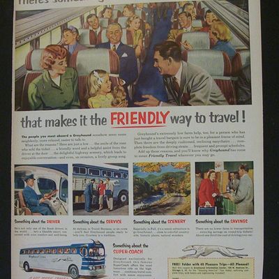 Vintage Ad: 1951  Greyhound