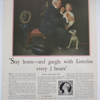 1931 Listerine w/Doctor & Little Boy By Norman Rockwell