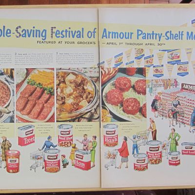 1953 Armour Meats with Armour Pantry Shelf Meals