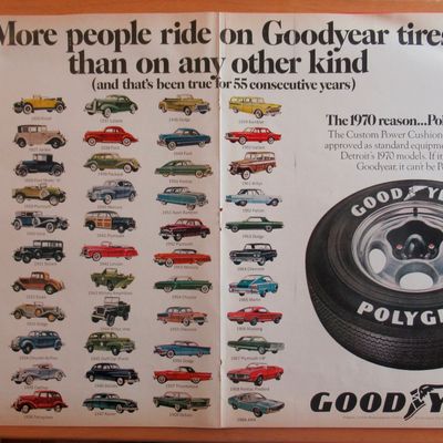1970 Goodyear Tires with Variety of Different Cars