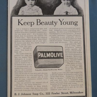 1908 Palmolive Soap with Two Lovely Children
