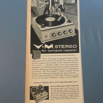 1962 V - M Stereo with Campus Caper w/Tape Recorder