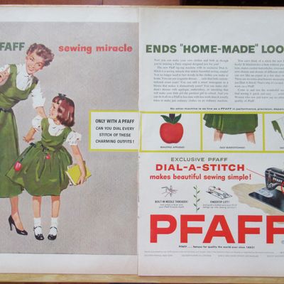 1954 Pfaff Dial A Stitch with Mom & Daughter