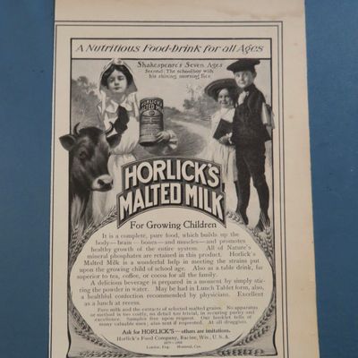 1904 Horlick's Malted Milk with Woman & Children