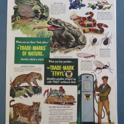 1940's Ethyl Gasoline with Look Alikes