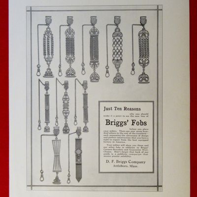 1913 D. F. Briggs Company with Briggs' Fobs