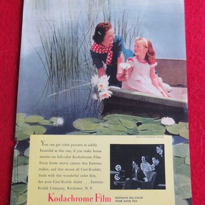 1940 Kodak Kodachrome Film with Woman & Little Girl