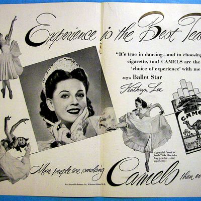 1948 Camel Cigarettes with Ballet Star Kathryn Lee