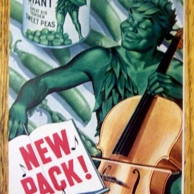 1950 Green Giant Sweet Peas with the Green Giant