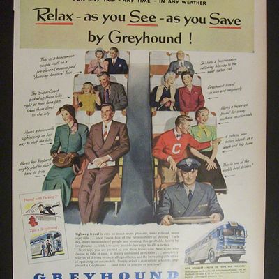 Vintage Ad: 1951 Greyhound & U. S. Air Force