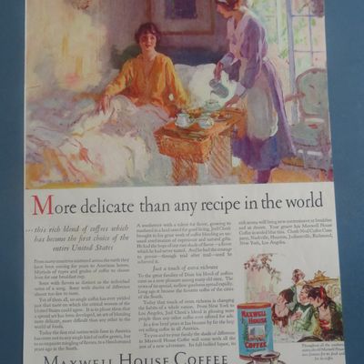 1927 Maxwell House Coffee with Maid Serving Woman
