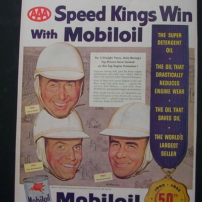 1953 Mobil Oil with 3  AAA Speed Kings of Auto Racing