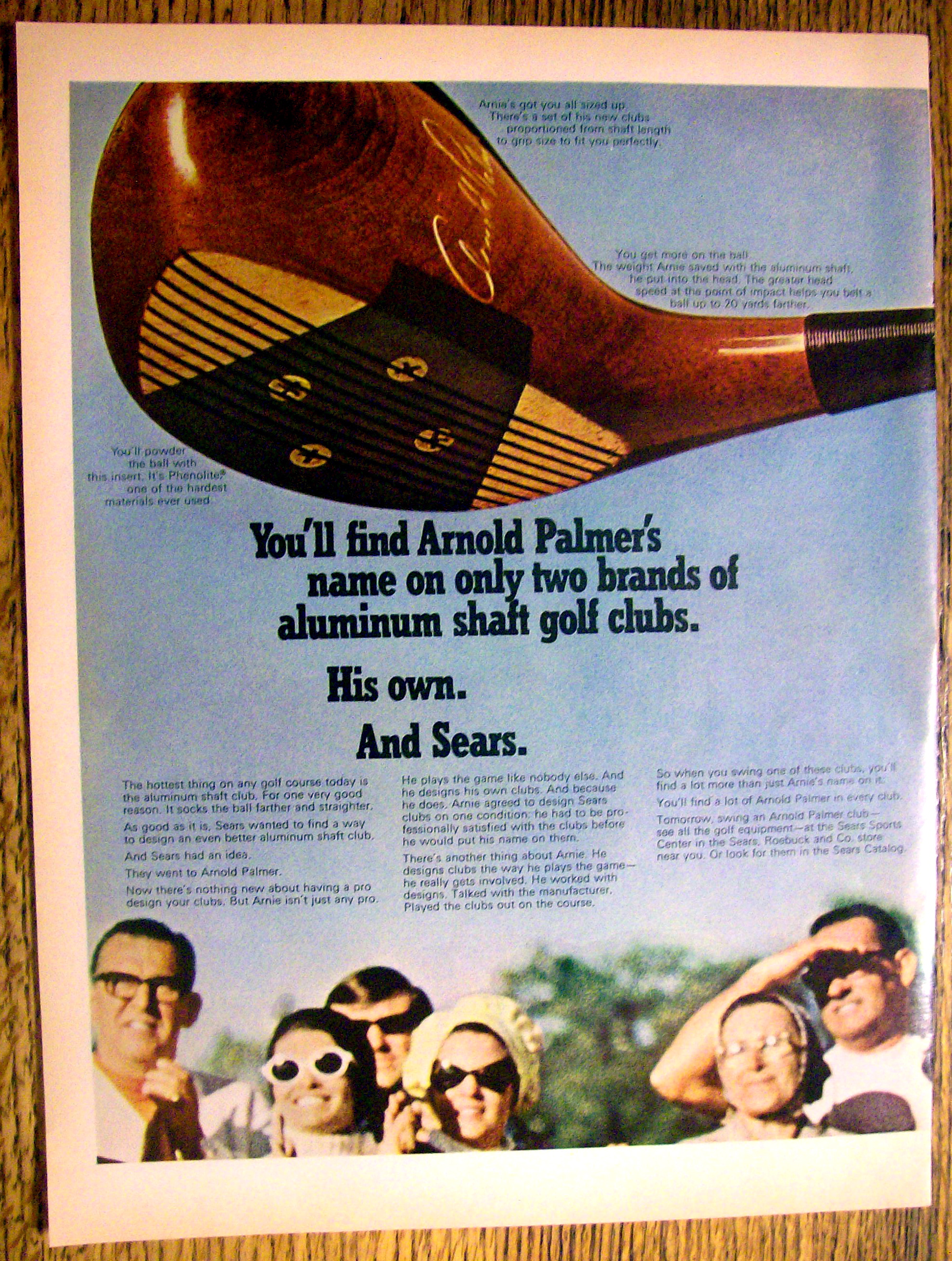 Vintage Ad: 1969 Sears Sports Center w/Arnold Palmer