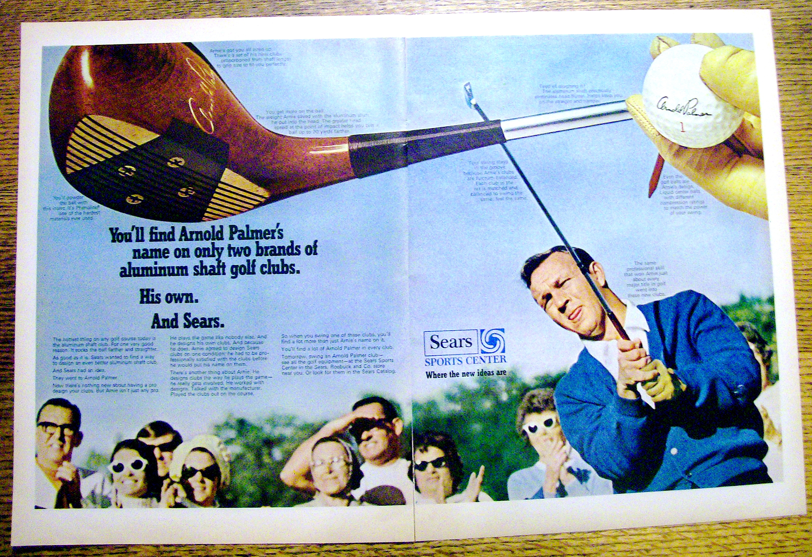 Vintage Ad: 1969 Sears Sports Center w/Arnold Palmer