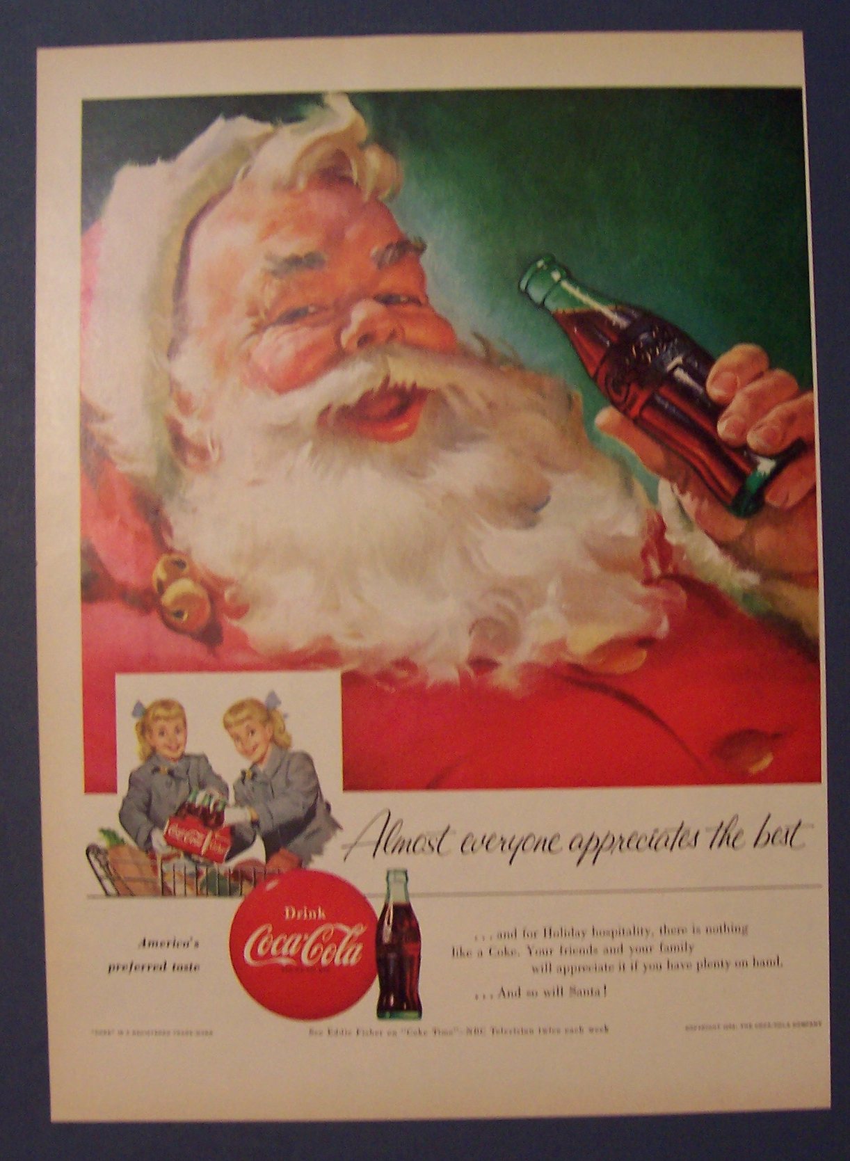 1955 Coca Cola (Coke) with Santa Claus