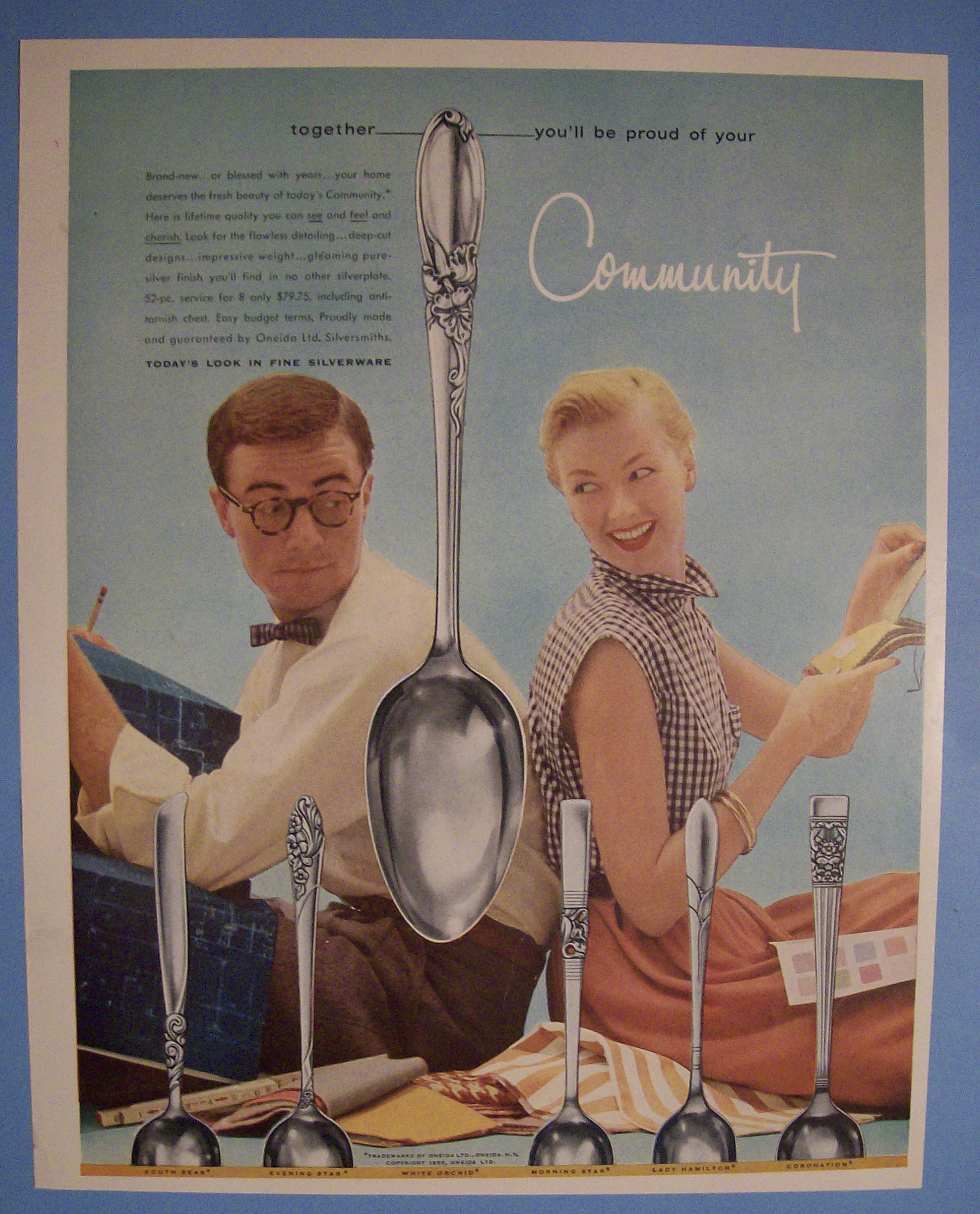Vintage Ad: 1955 Community Silverware