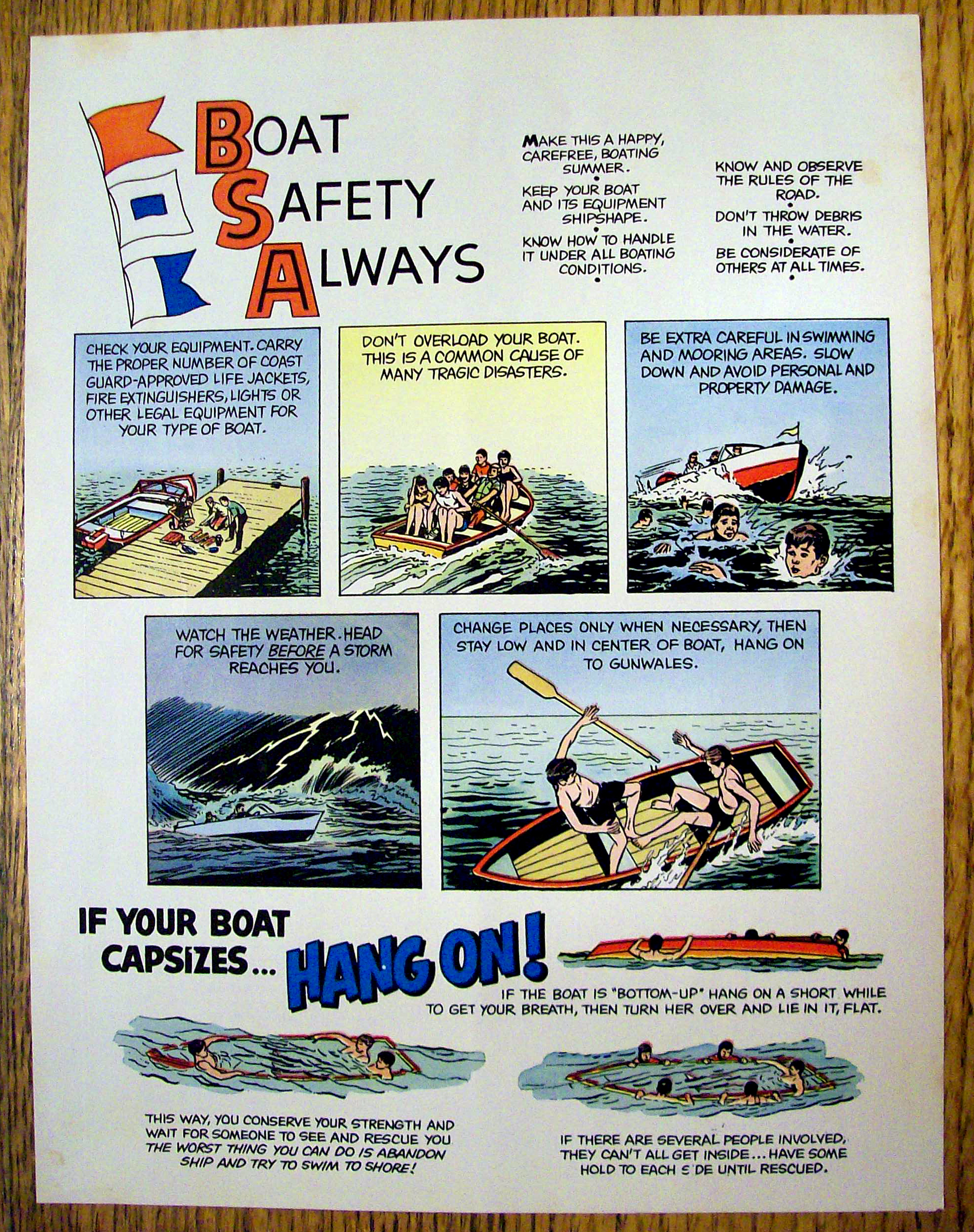 Vintage Ad: 1968 Boat Safety Always