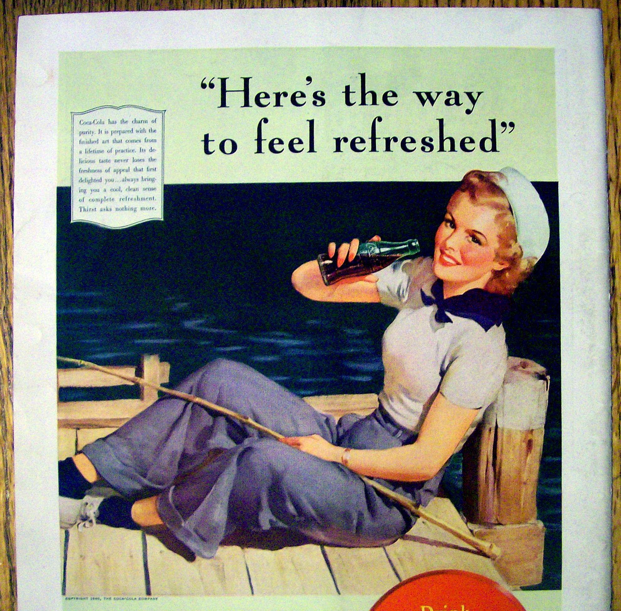 1940 Coca Cola (Coke) with Woman Sailor