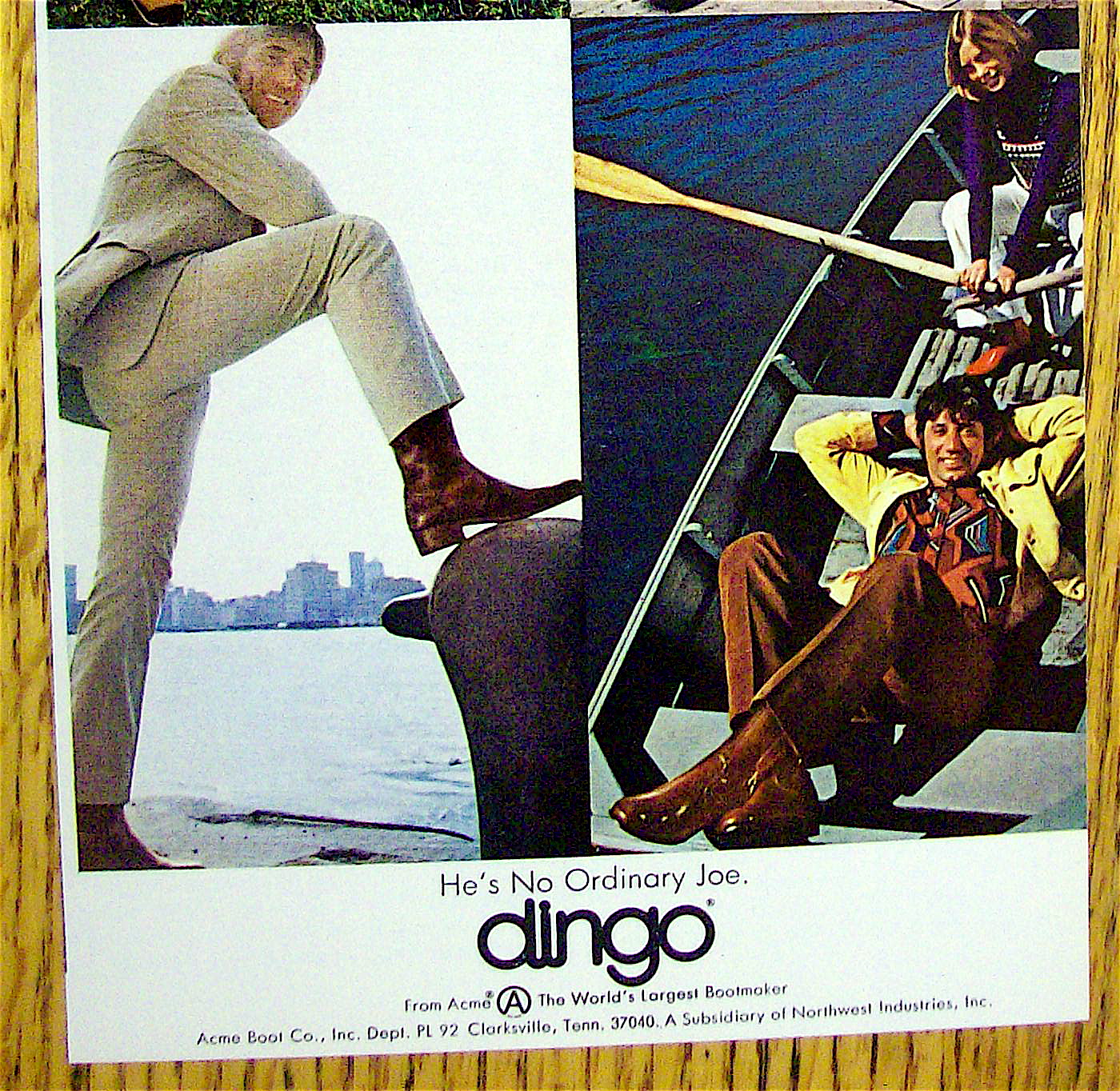 1972 Dingo Boots with Football's Joe Namath