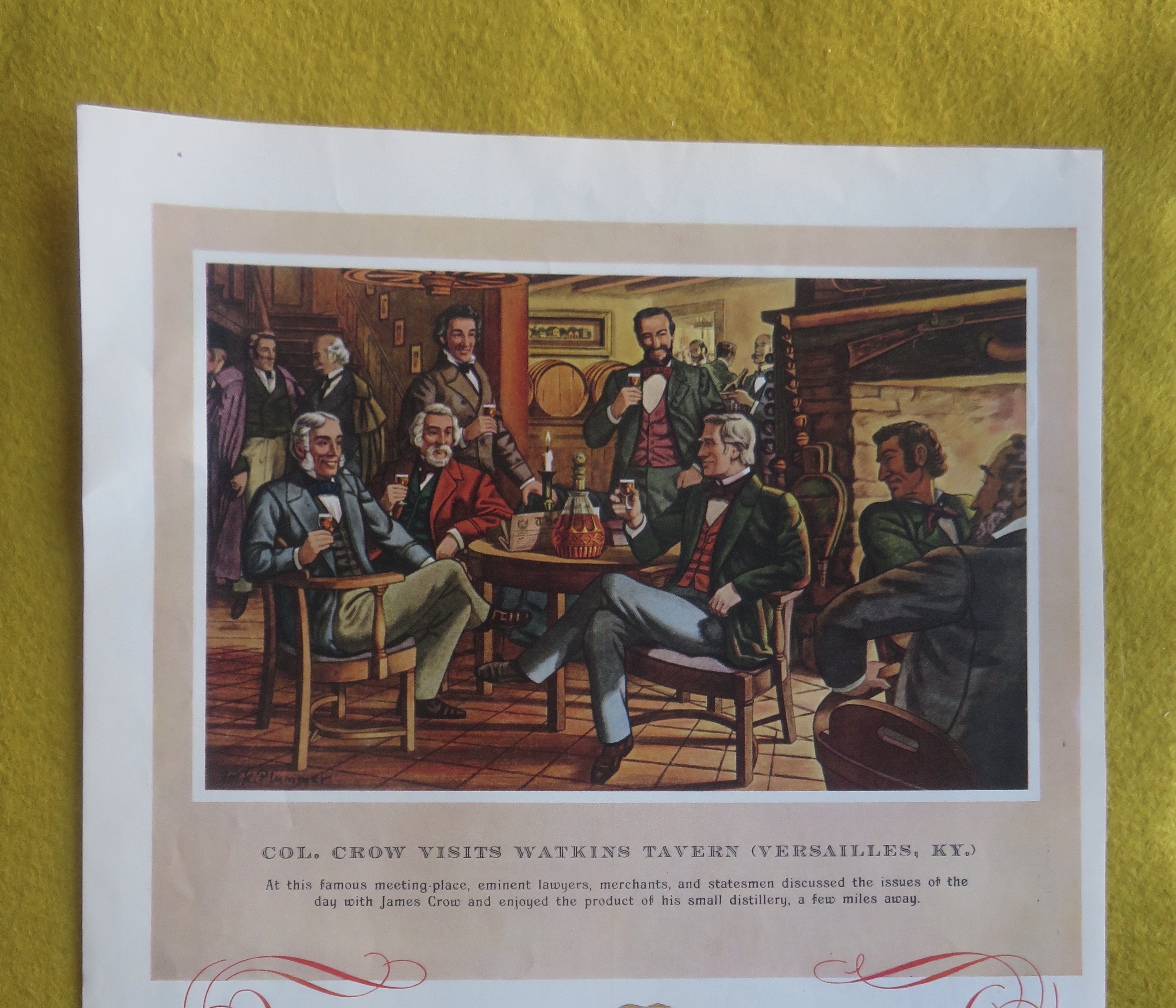1959 Old Crow Whiskey with Col. Crow Visits Watkins