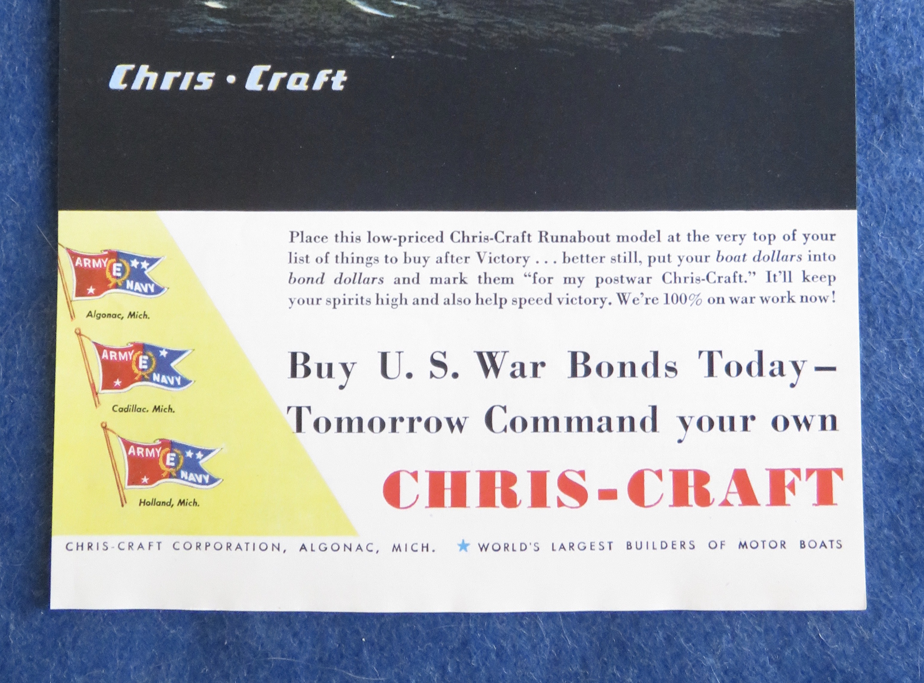 1944 Chris Craft with the Runabout Model
