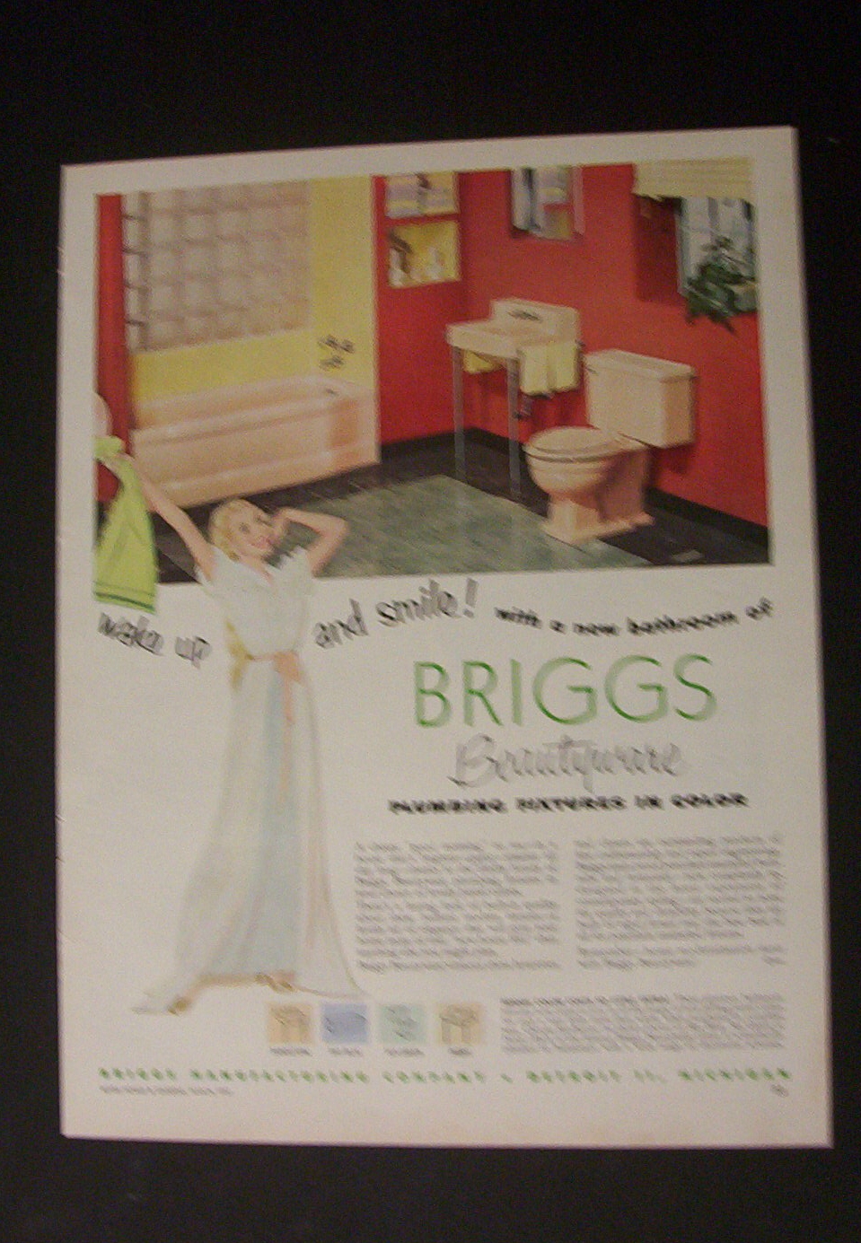 1952  Briggs  Plumbing  Fixtures