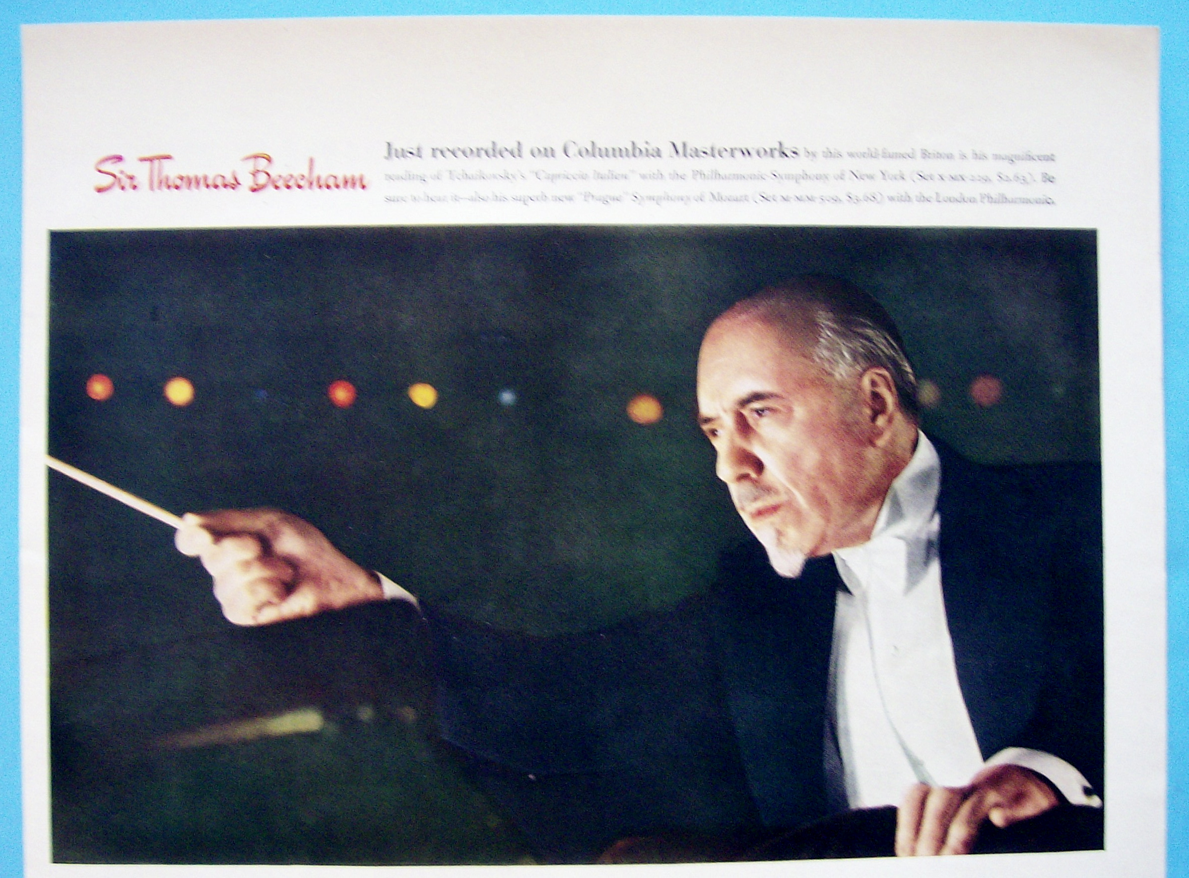 Vintage Ad: 1942 Columbia Records w/ Sir Thomas Beecham