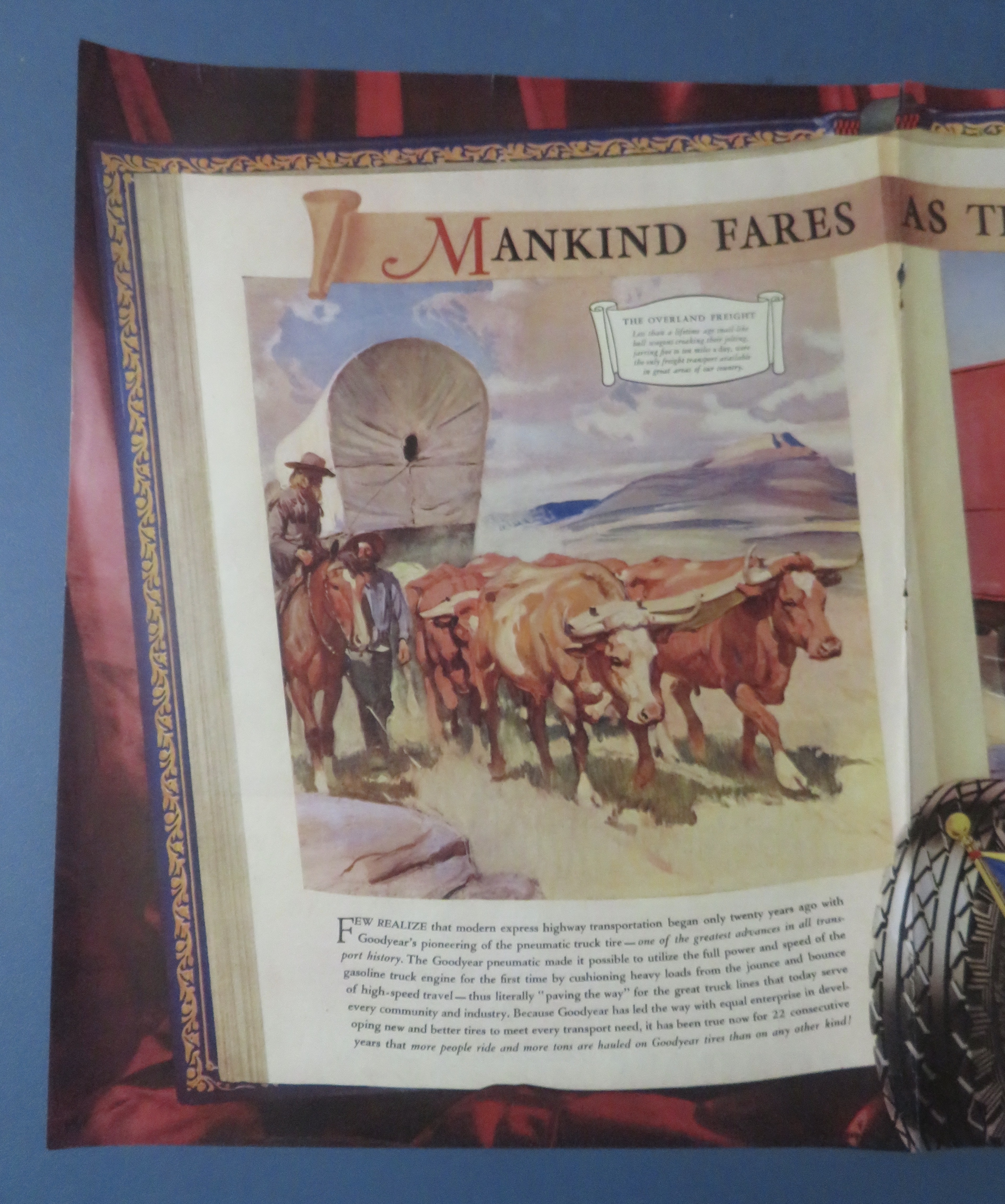1937 Good Year Tires with Mankind Fares As The Pioneer