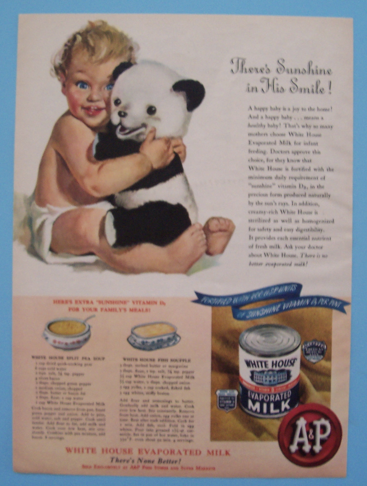 Vintage Ad: 1946 White House Evaporated Milk