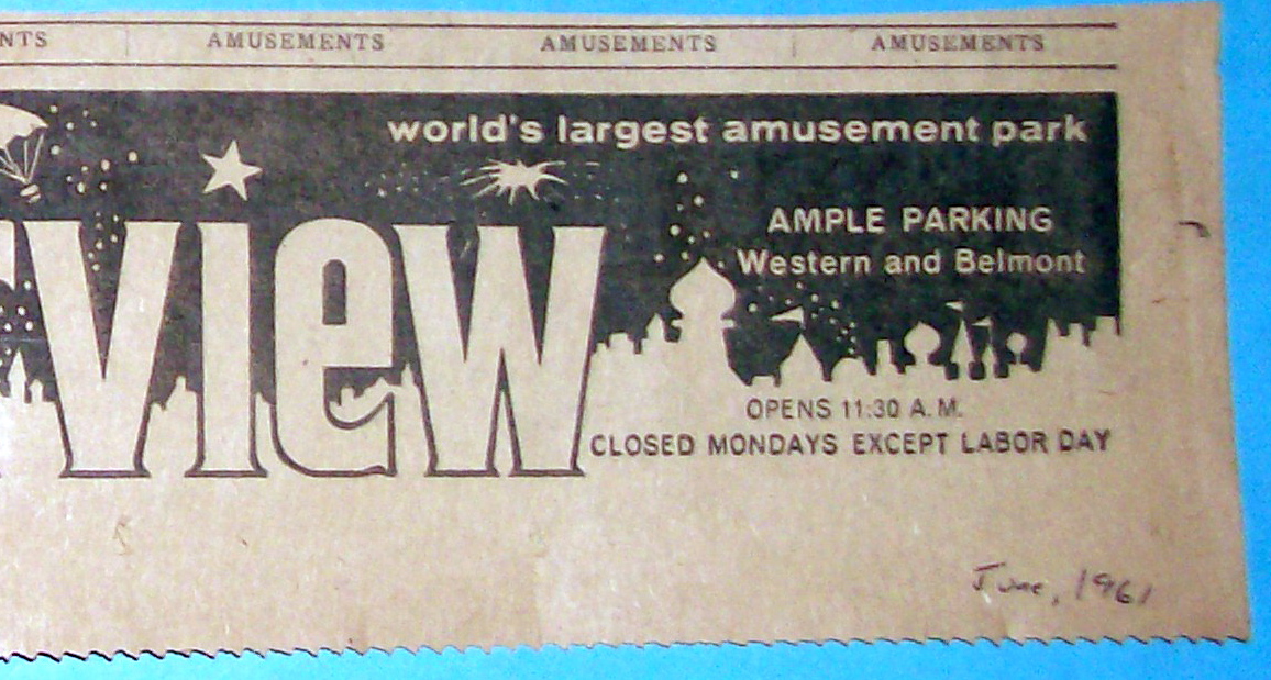 1961 Riverview Amusement Park with Laugh Away Troubles