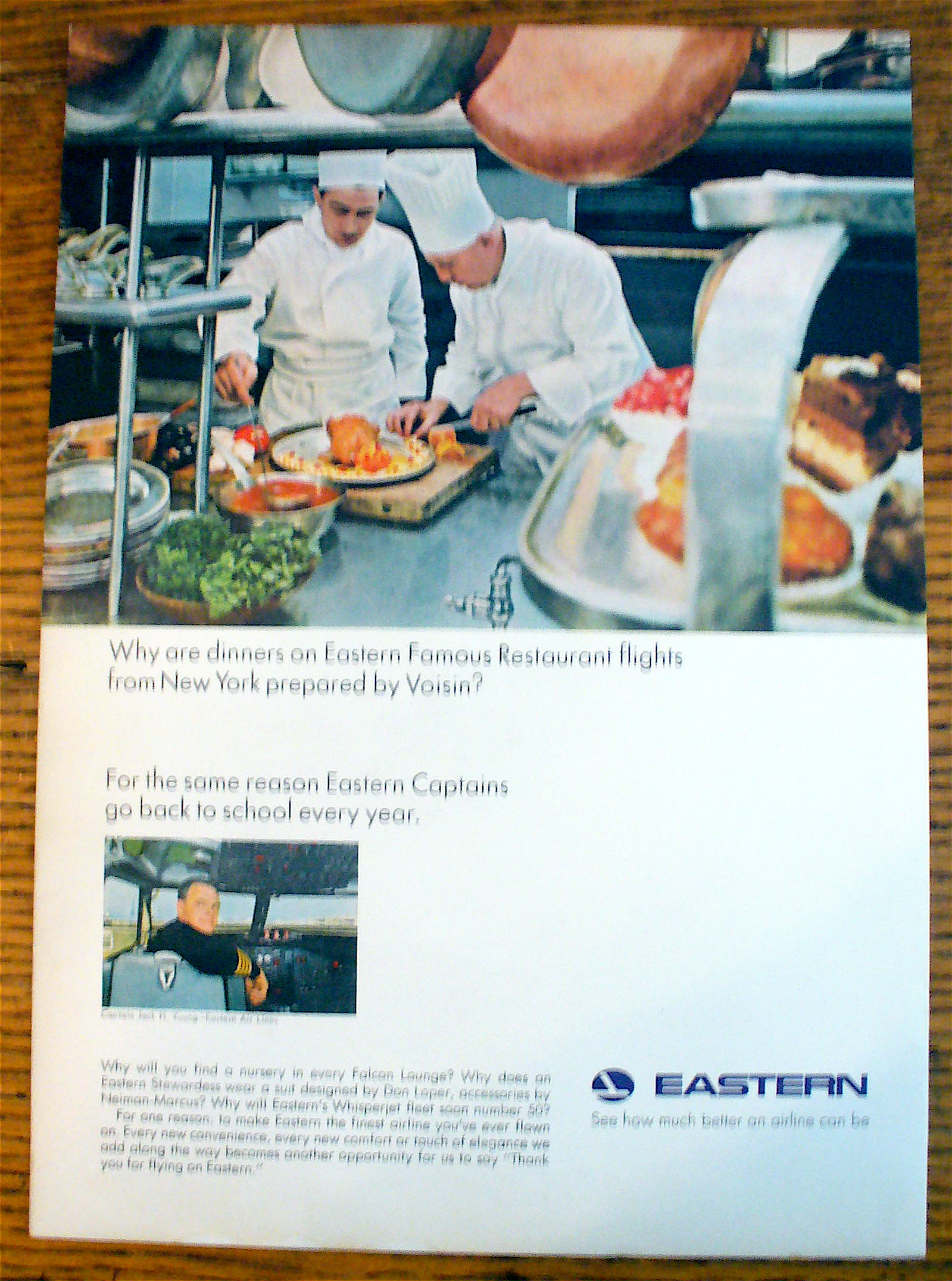 1965 Eastern Airlines With Chefs Cooking
