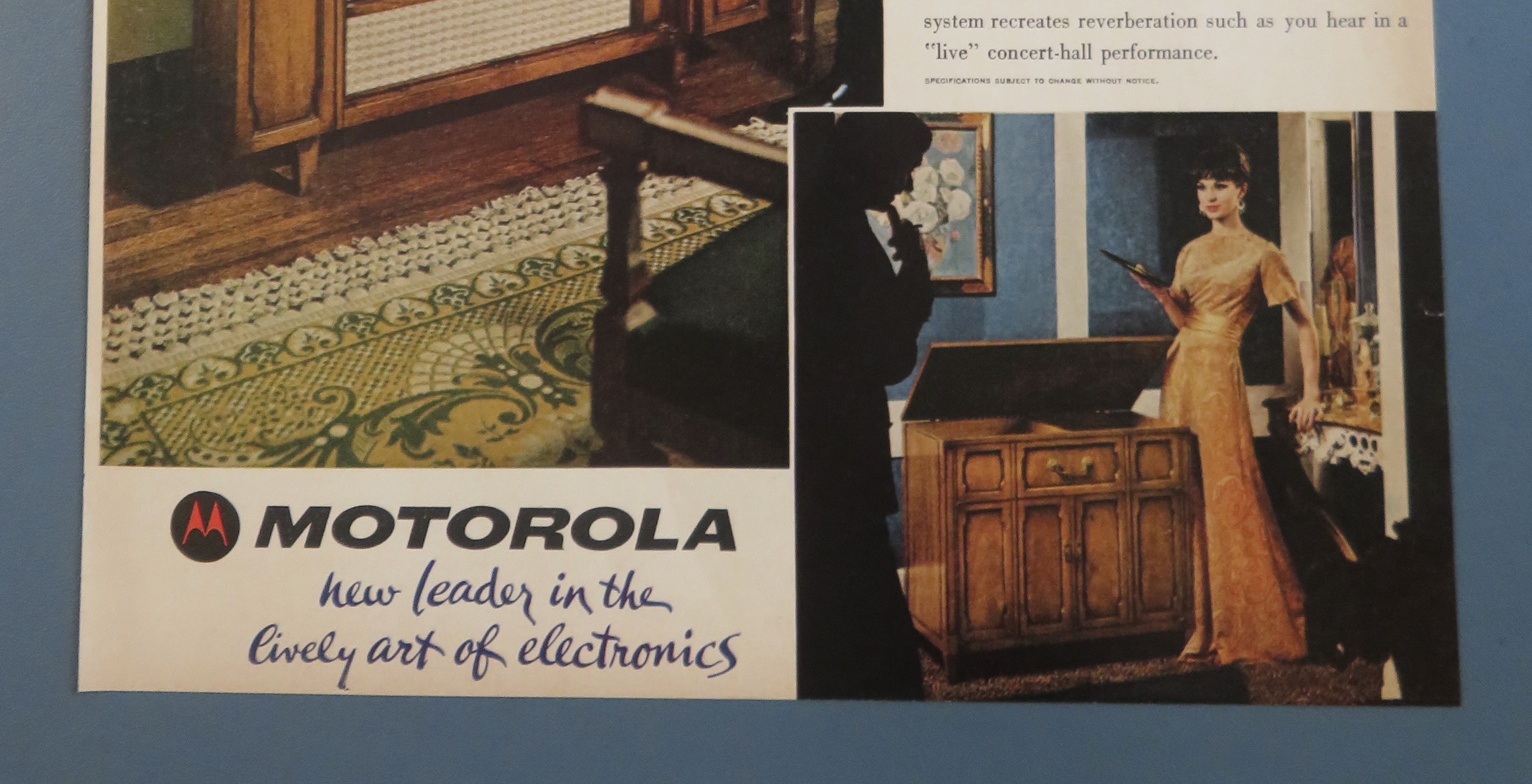 1961 Motorola Television with Man Turning on Television