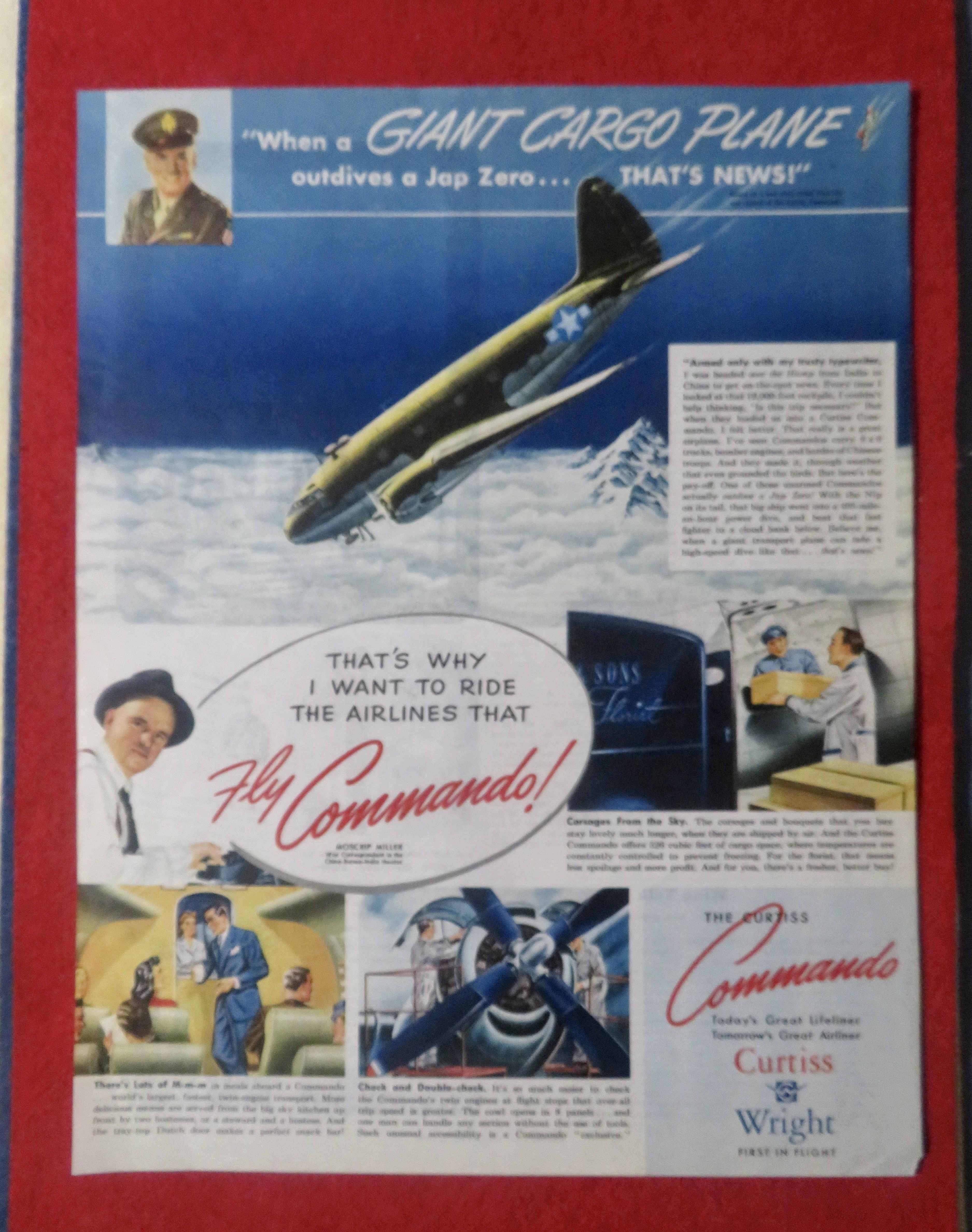 1948 Curtiss Wright Airliner with The Curtiss Commando
