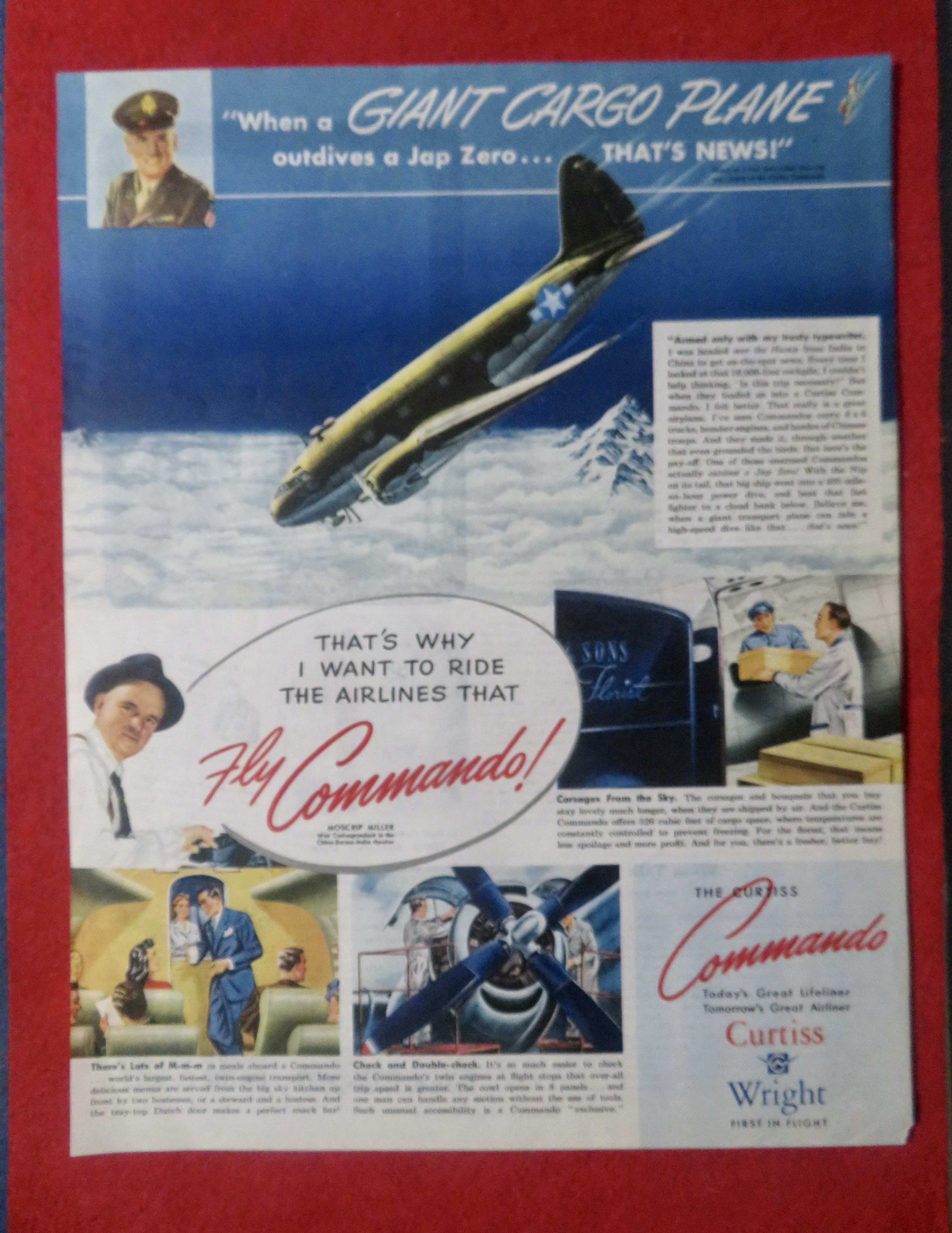 1948 Curtiss Wright Airliner with The Curtiss Commando