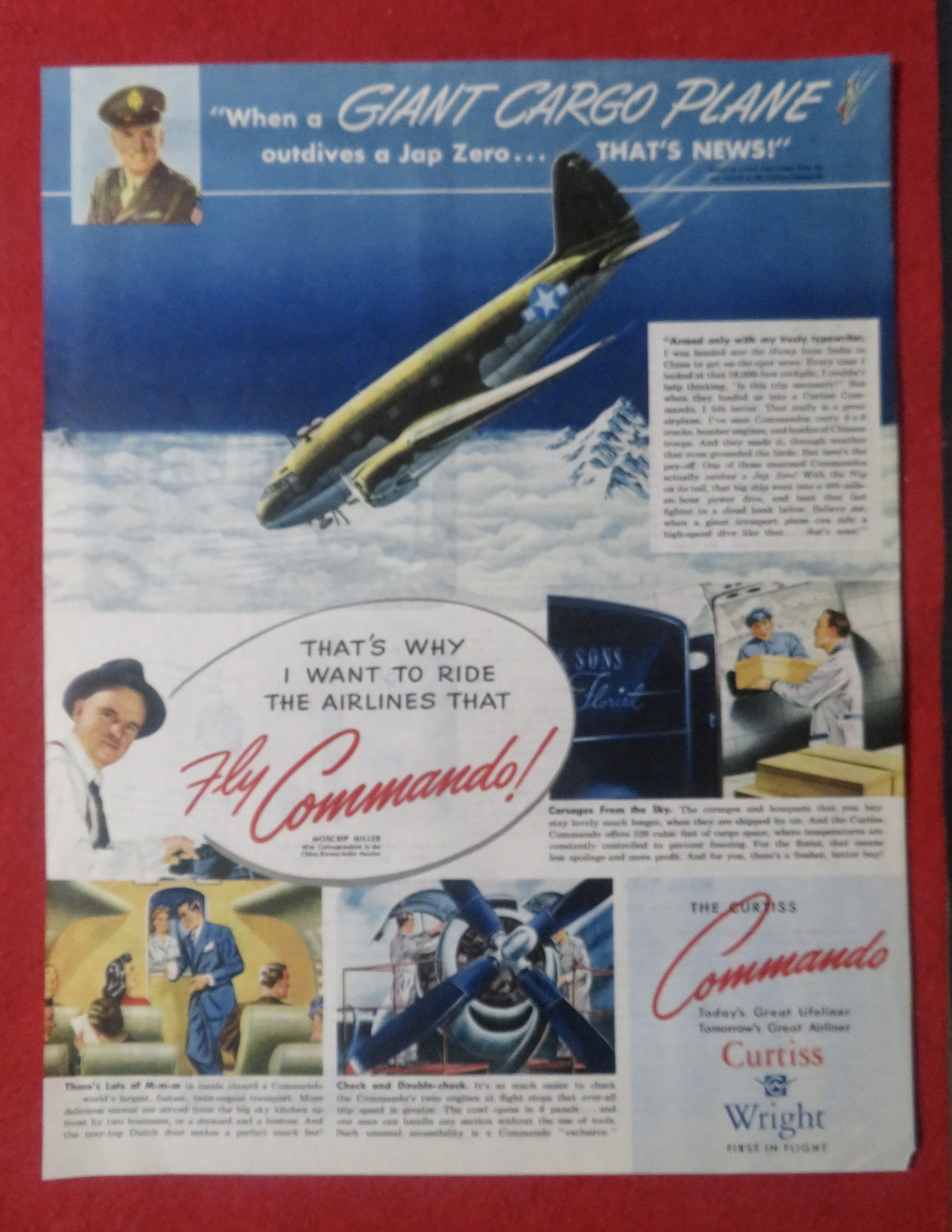 1948 Curtiss Wright Airliner with The Curtiss Commando