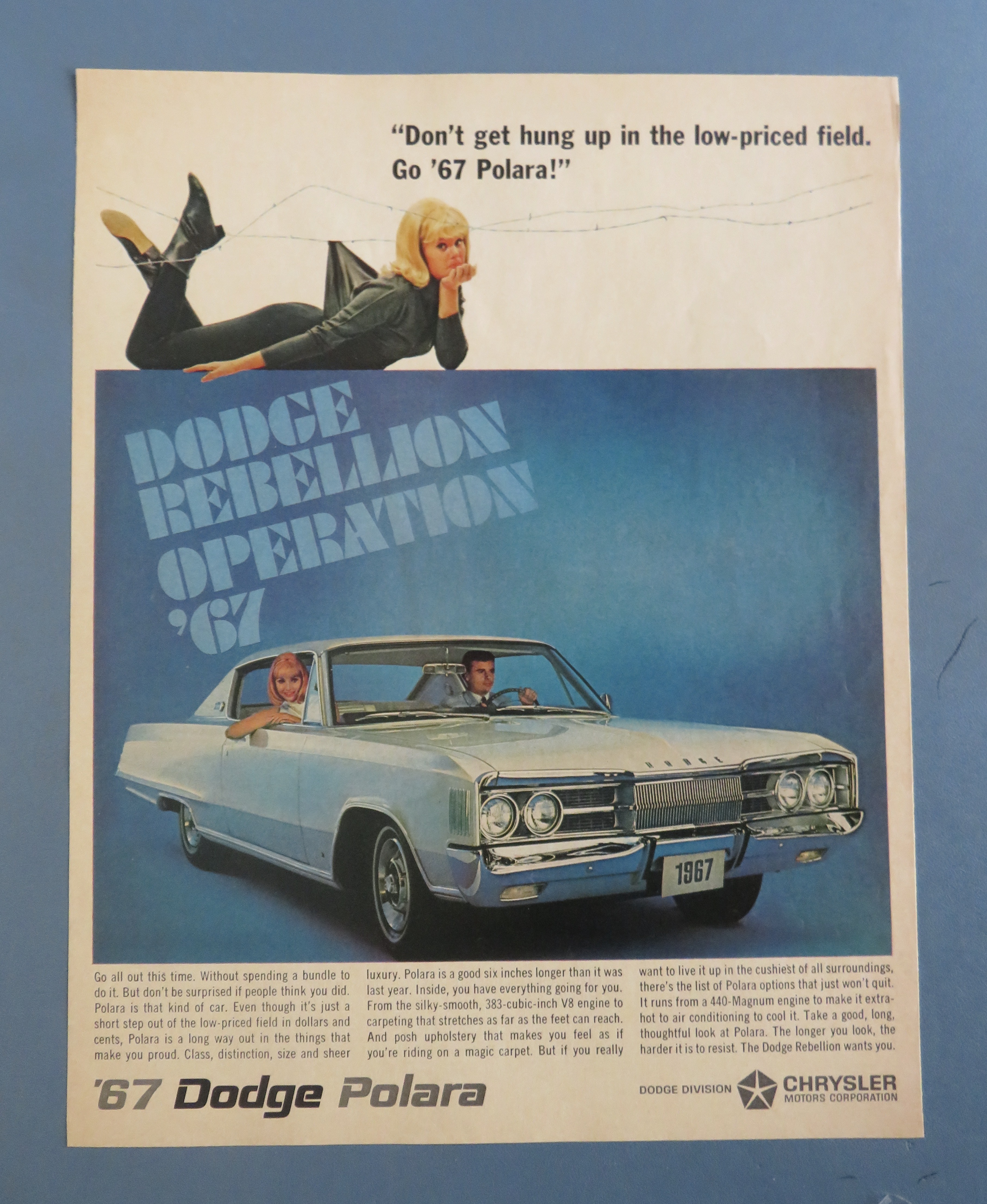 1967 Dodge Automobile with the Dodge Polara