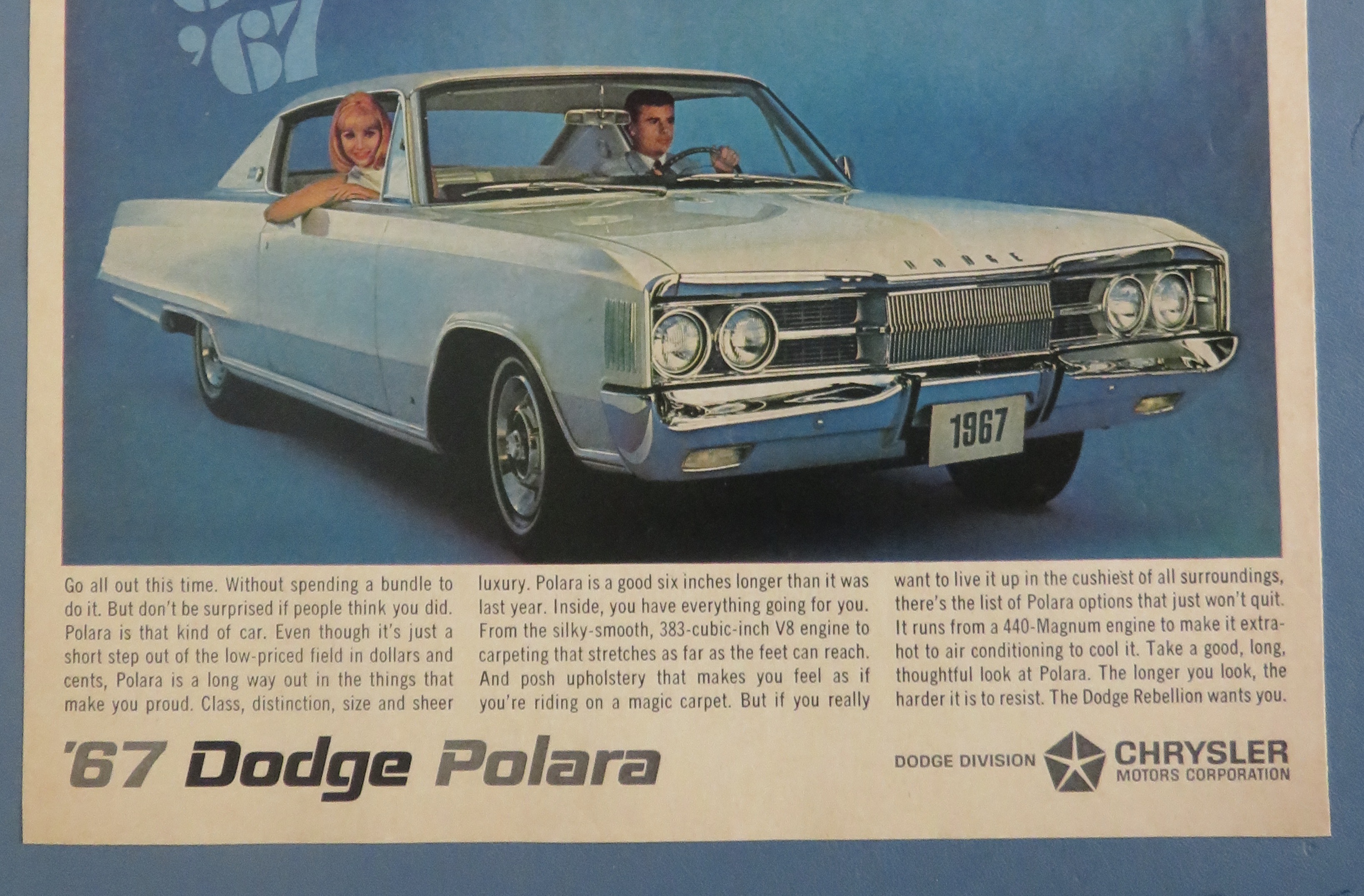 1967 Dodge Automobile with the Dodge Polara