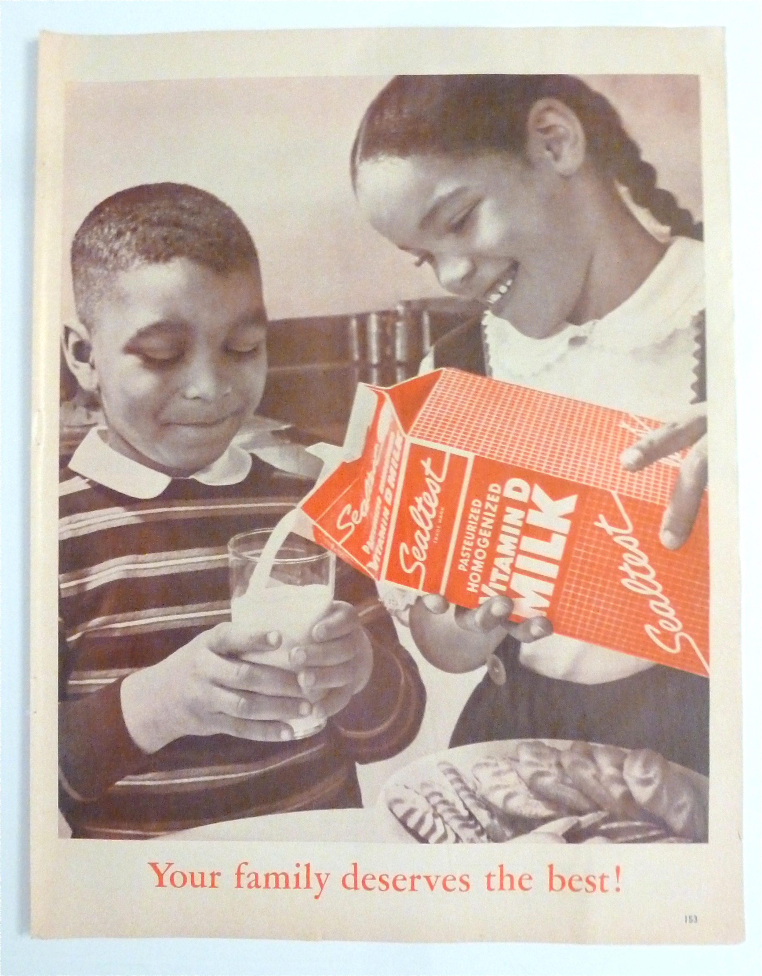 1963 Sealtest Milk with a Girl Pouring Milk